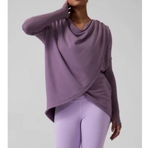 Athleta Purana wrap sweatshirt